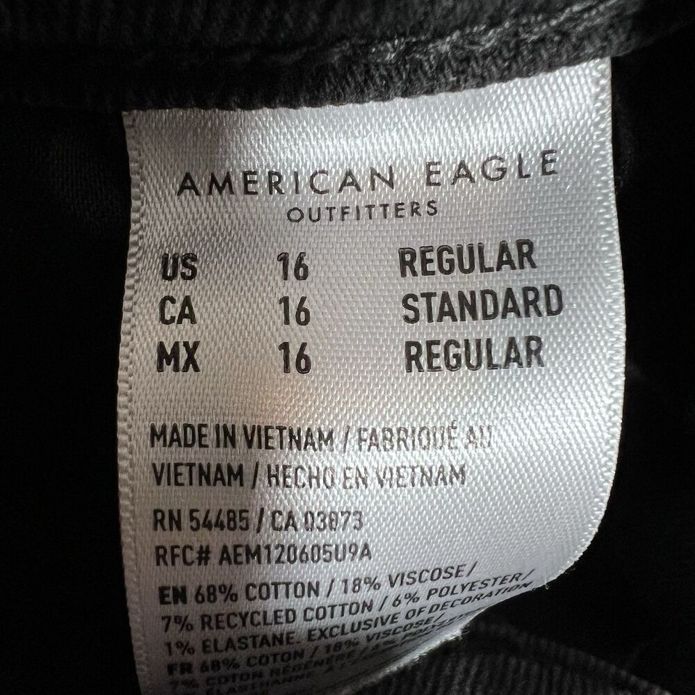 American Eagle Outfitters Straight Leg Stretch Jeans Women's Size 16 Reg - Picture 14 of 16